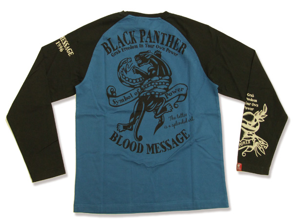 長袖Tシャツ BLLT-390 BLACK PANTHER ブラックパンサー エフ商会 ロン 