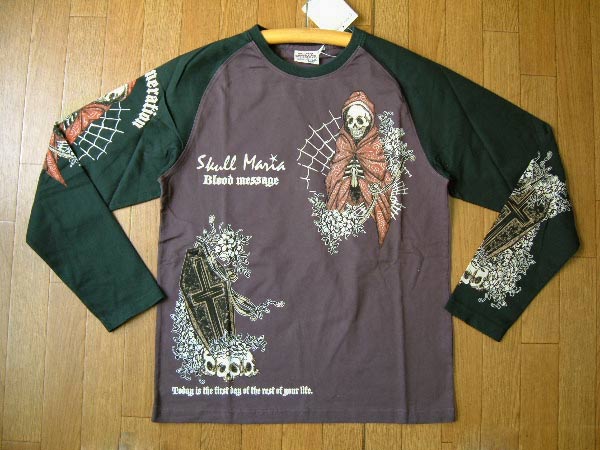 長袖Tシャツ BLLT-230 SKULL MARIAスカルドクロマリア: ブラッド