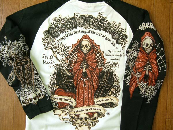 長袖Tシャツ BLLT-230 SKULL MARIAスカルドクロマリア: ブラッド